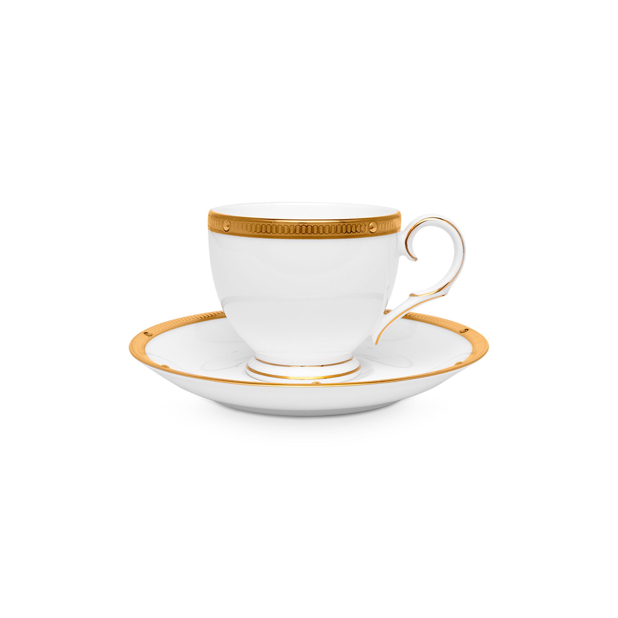 Chén trà & đĩa lót nhỏ Noritake Rochelle Gold 105ml