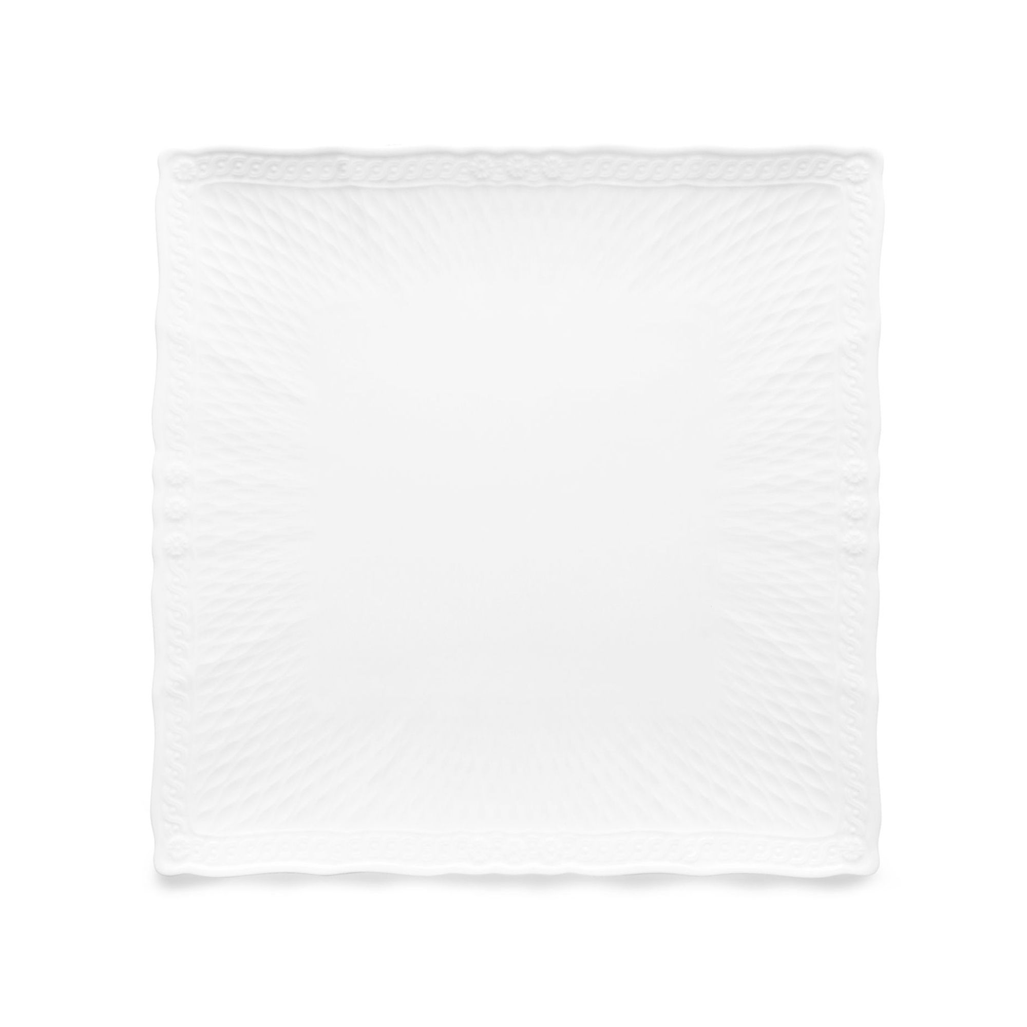 Đĩa vuông cỡ vừa Noritake Cher Blanc 23cm