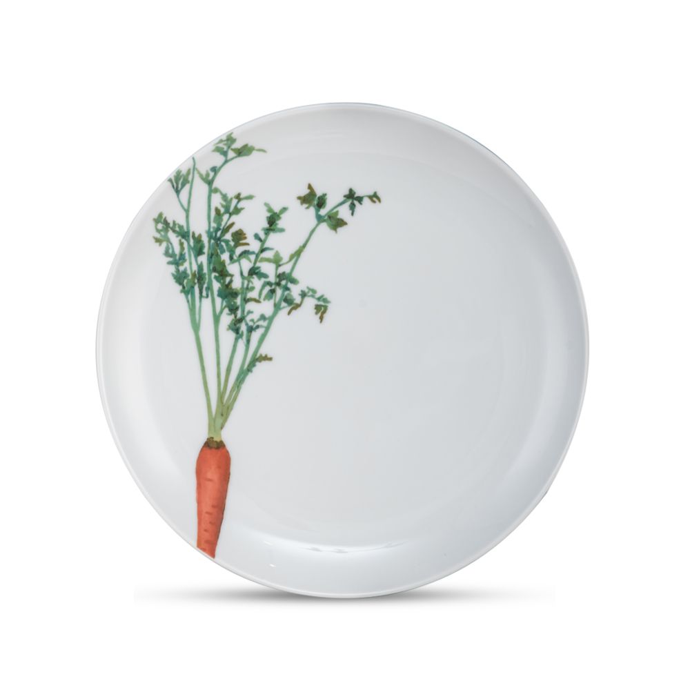 Đĩa tròn cỡ vừa loại coupe (họa tiết cà rốt) Noritake Kyoka Shunsai 24,1cm
