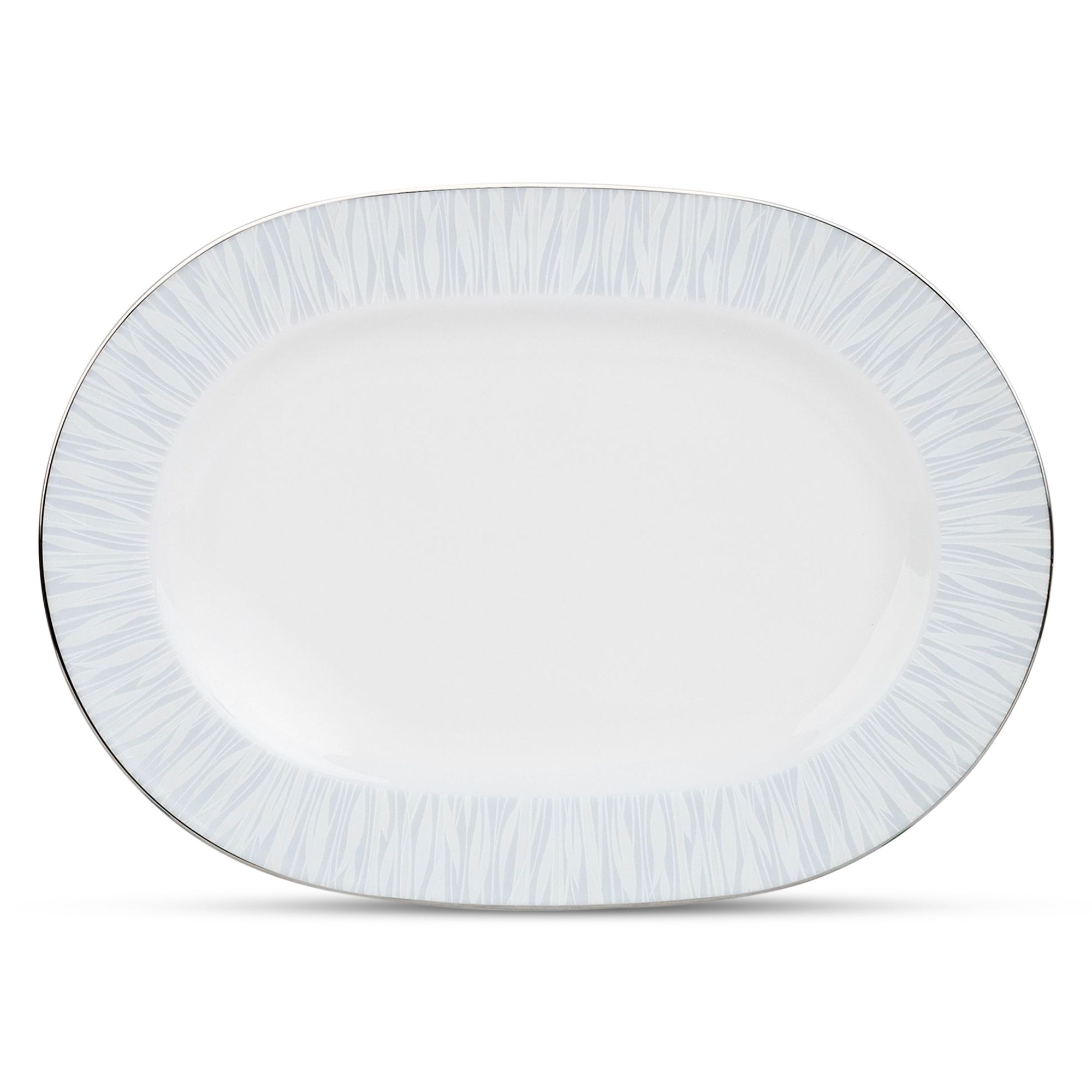 Đĩa Oval cỡ vừa Noritake Glacier Platinum 35,3cm