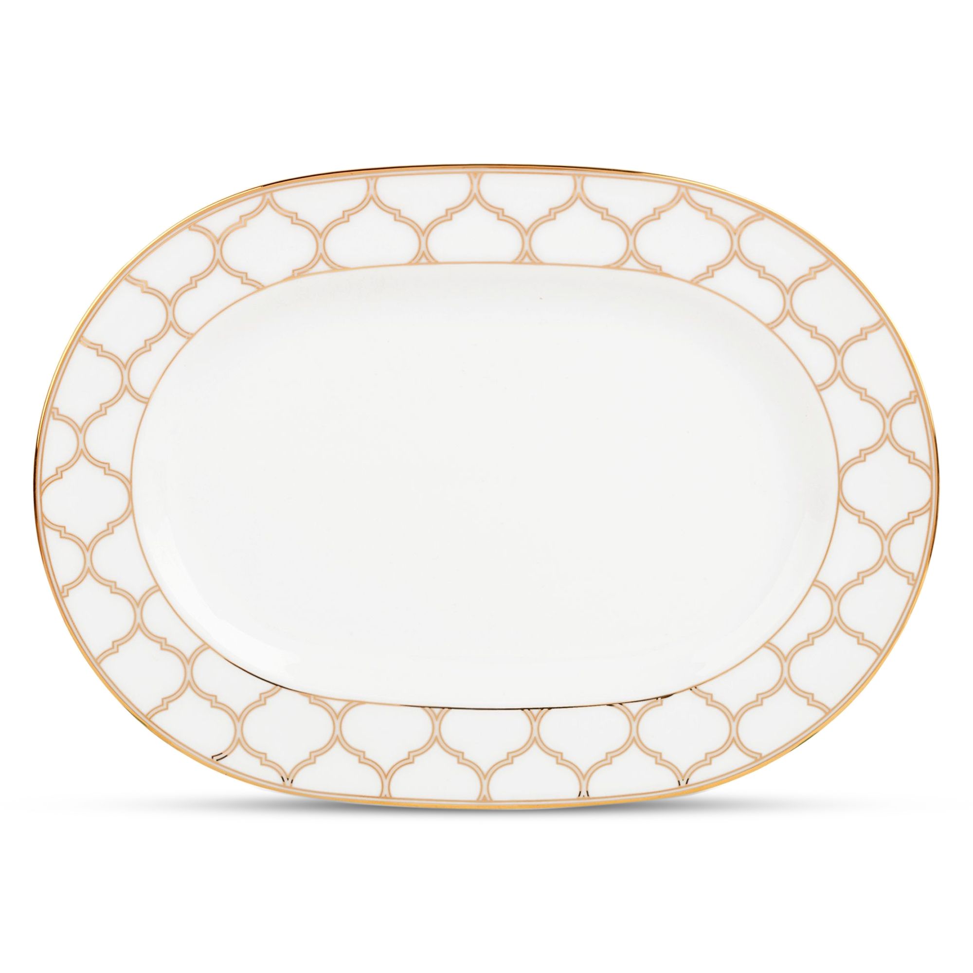 Đĩa Oval cỡ vừa Noritake Eternal Palace Gold 35,3cm