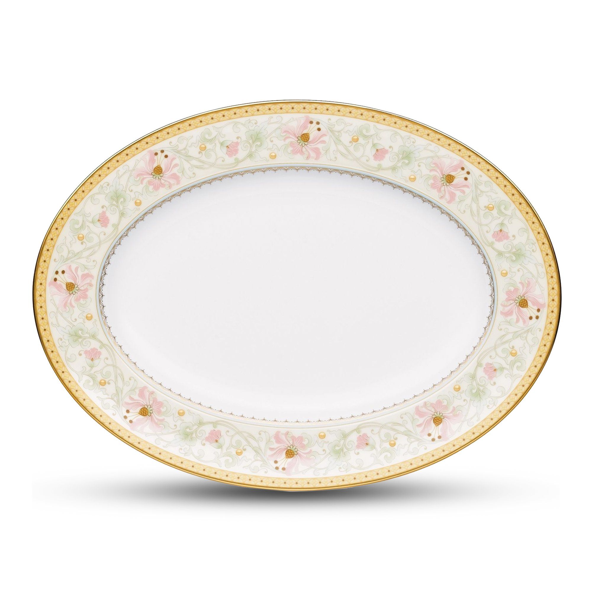 Đĩa Oval cỡ nhỏ Noritake Blooming Splendor 31,2cm