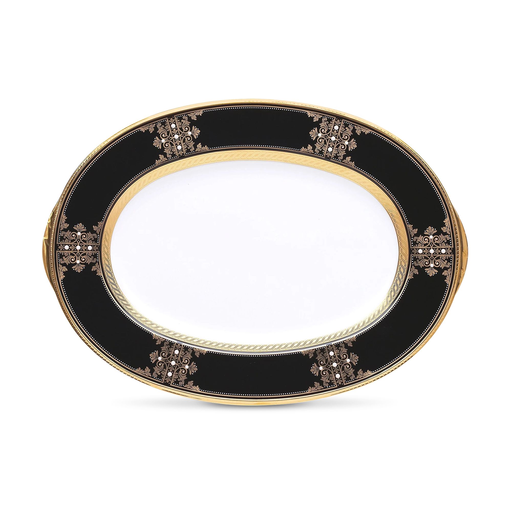 Đĩa Oval cỡ vừa Noritake Evening Majesty 37,2cm