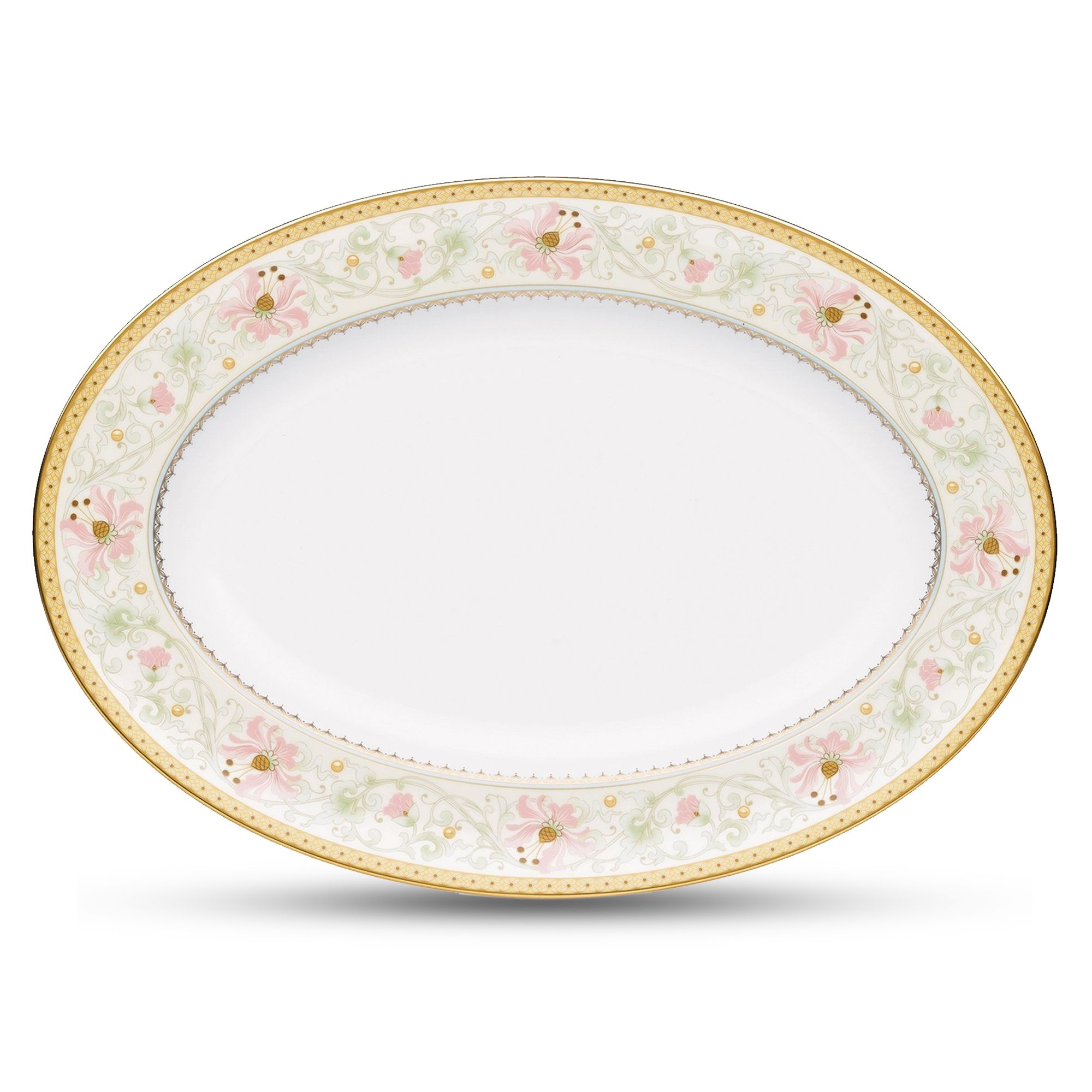 Đĩa Oval cỡ vừa Noritake Blooming Splendor 36,8cm