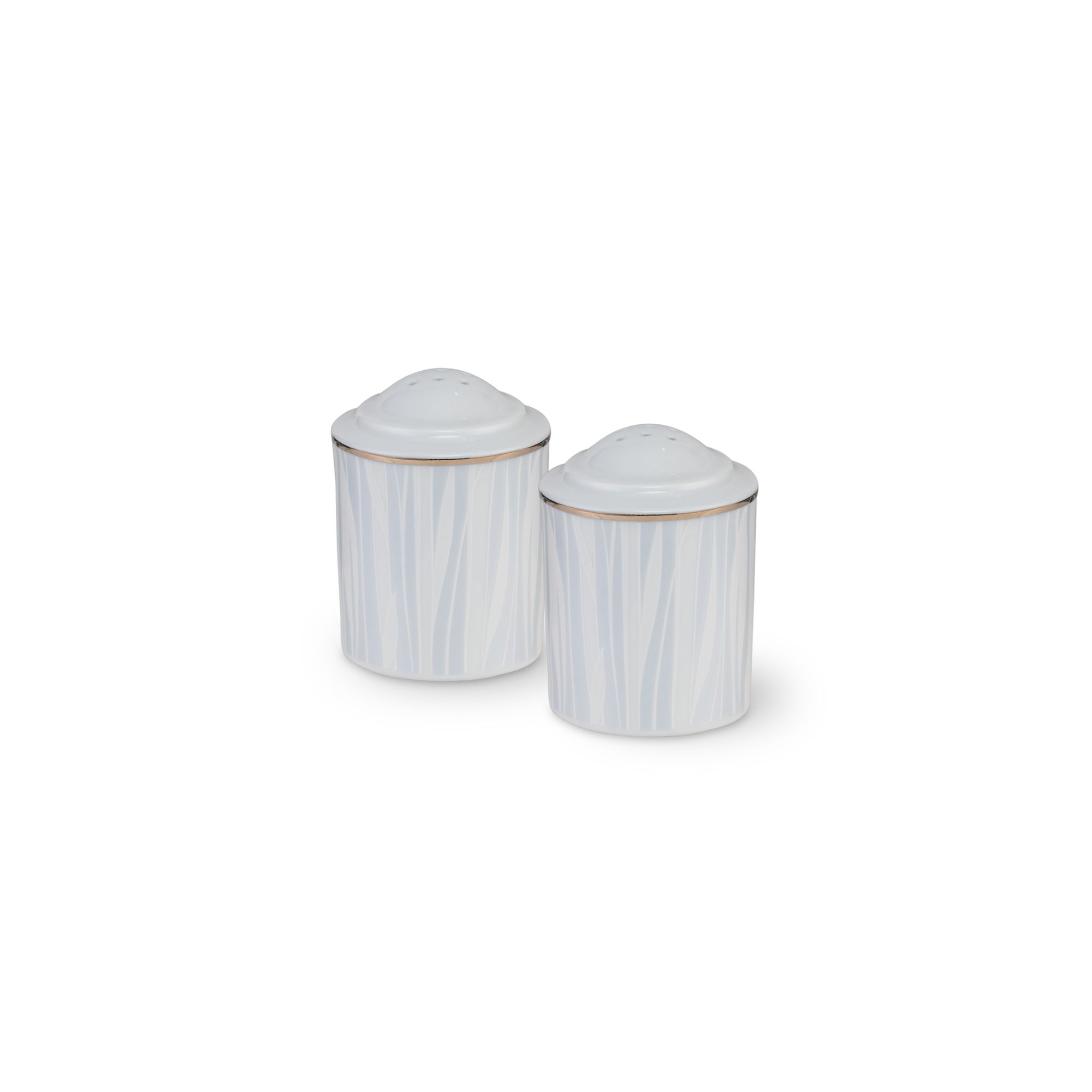 Bộ lọ đựng tiêu & muối Noritake Glacier Platinum 6,9cm