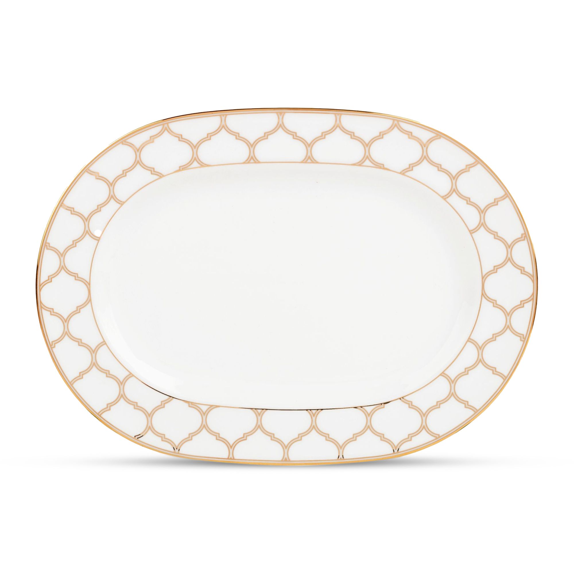 Đĩa Oval cỡ nhỏ Noritake Eternal Palace Gold 30,4cm