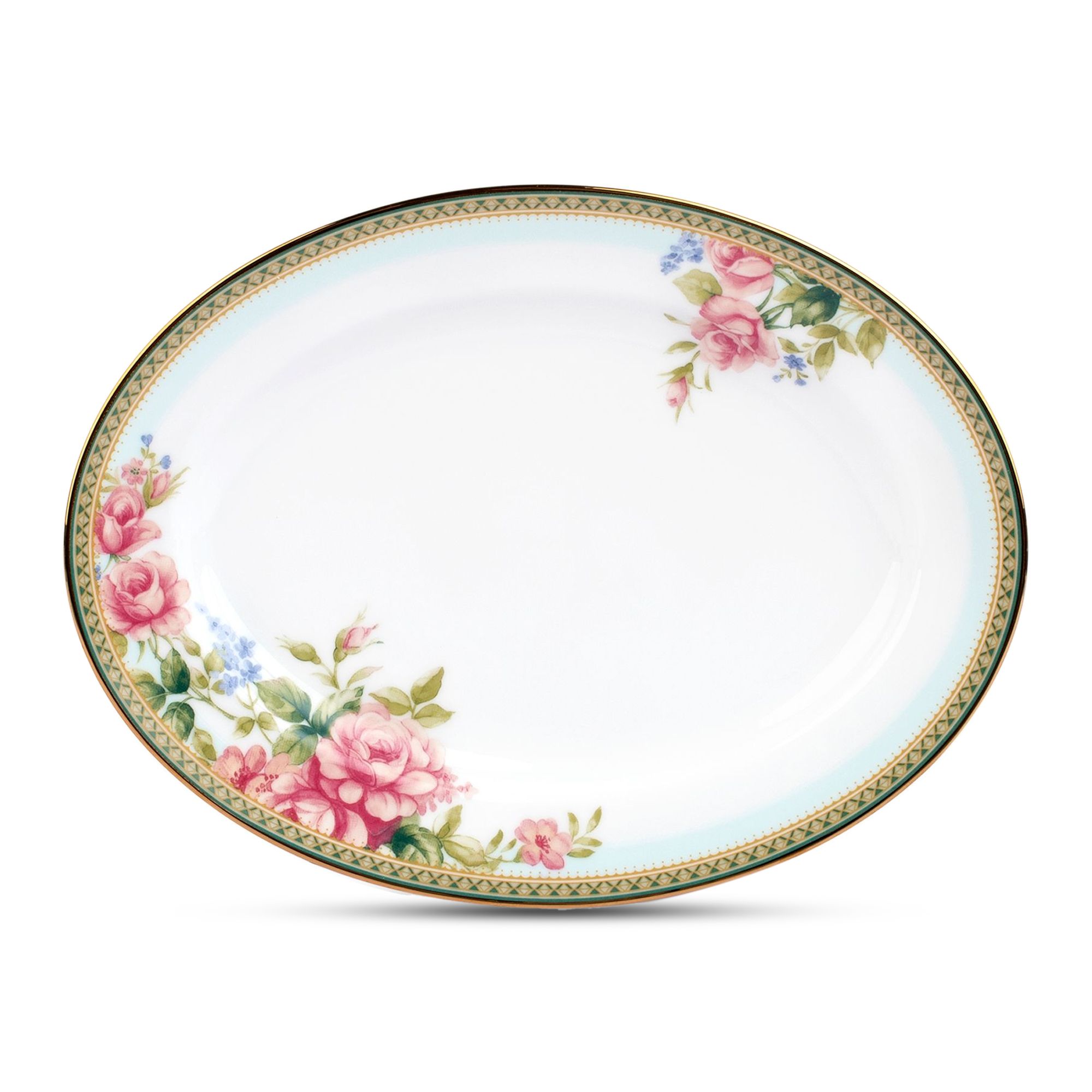 Đĩa Oval cỡ nhỏ Noritake Rosa Basket 29,4cm