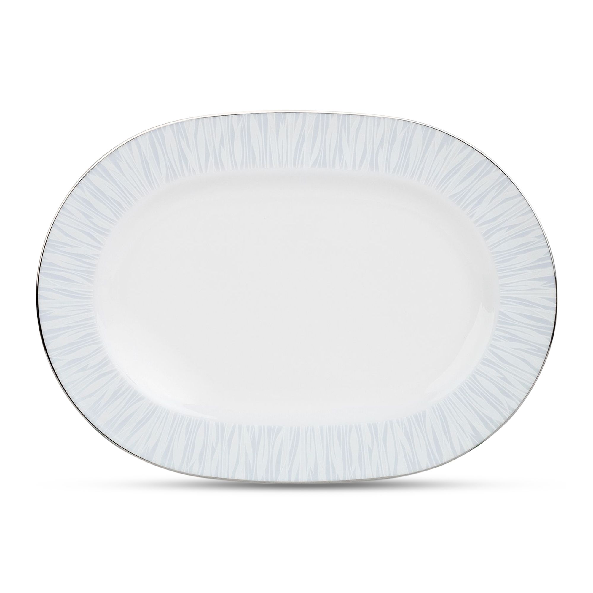 Đĩa Oval cỡ nhỏ Noritake Glacier Platinum 30,4cm