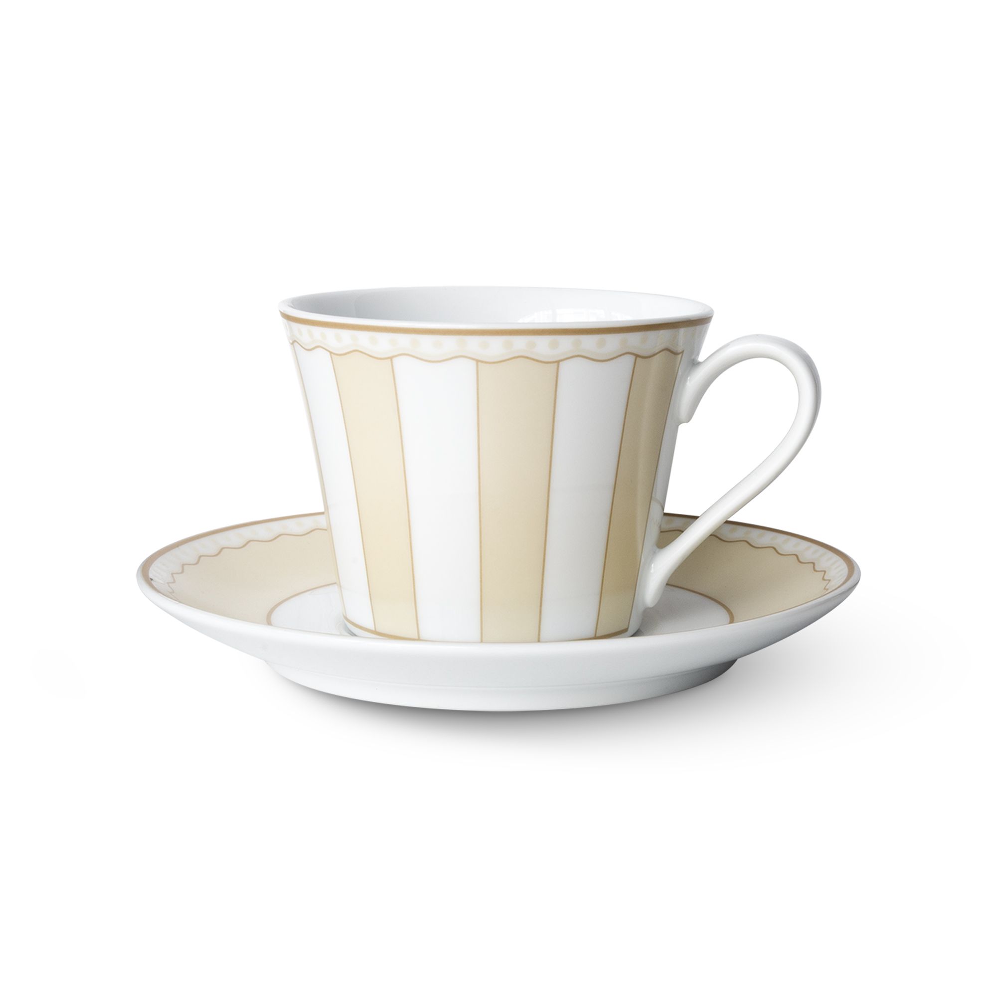 Chén trà & đĩa lót Noritake Carnivale Champagne 250ml