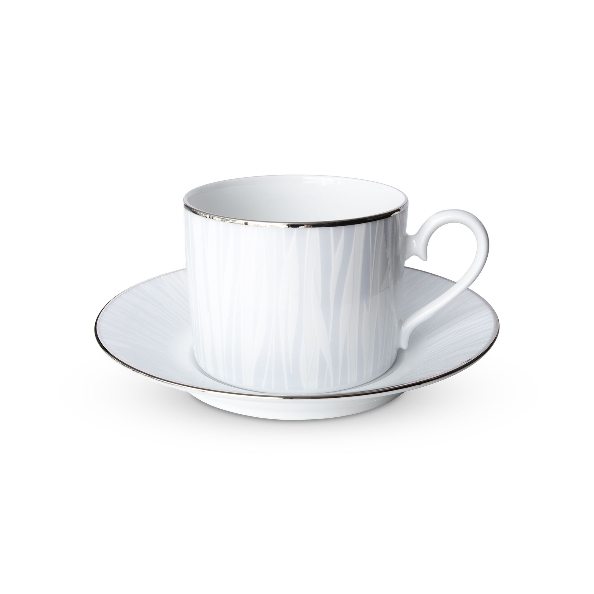 Chén trà & đĩa lót Noritake Glacier Platinum 240ml