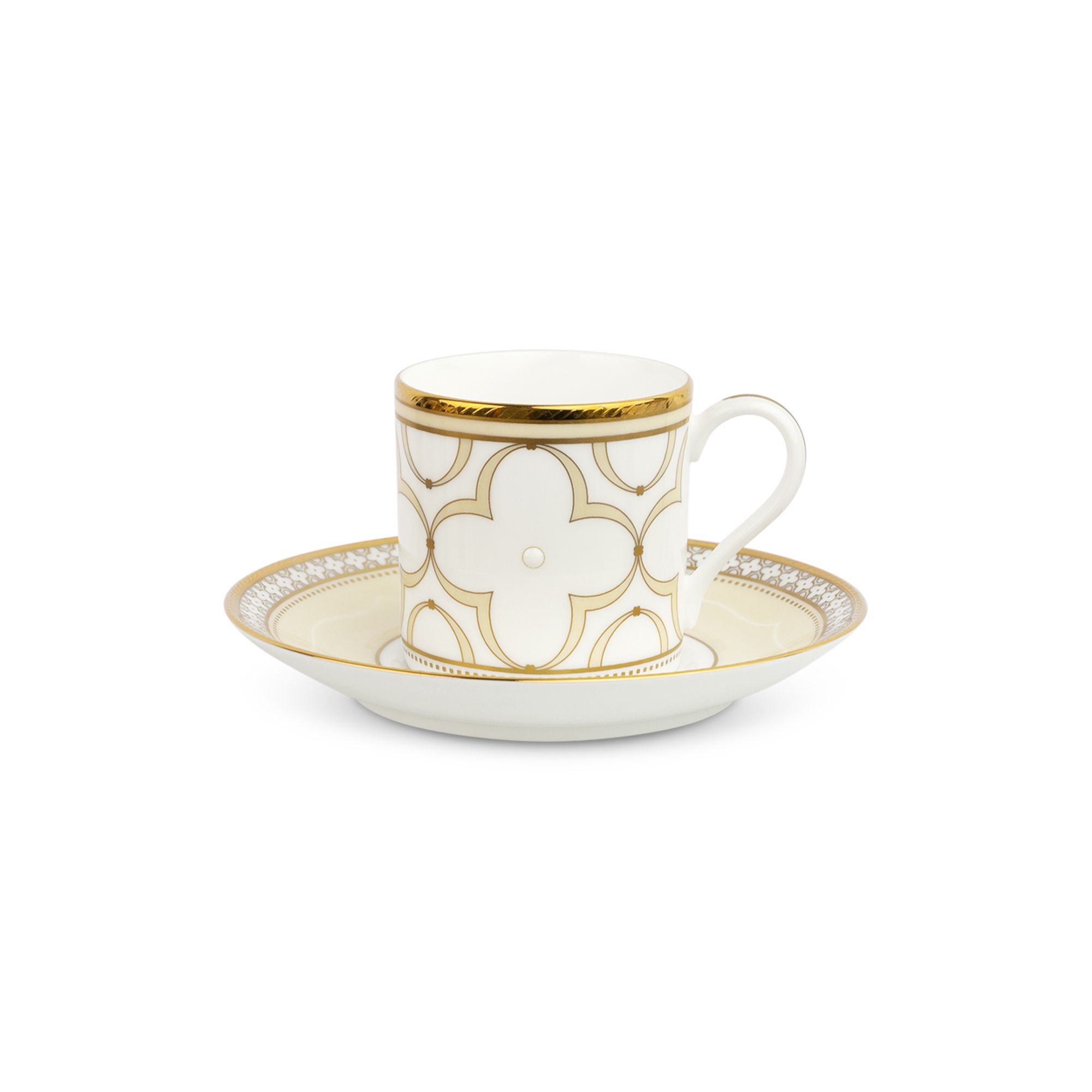 Chén trà & đĩa lót nhỏ Noritake Trefolio Gold 90ml