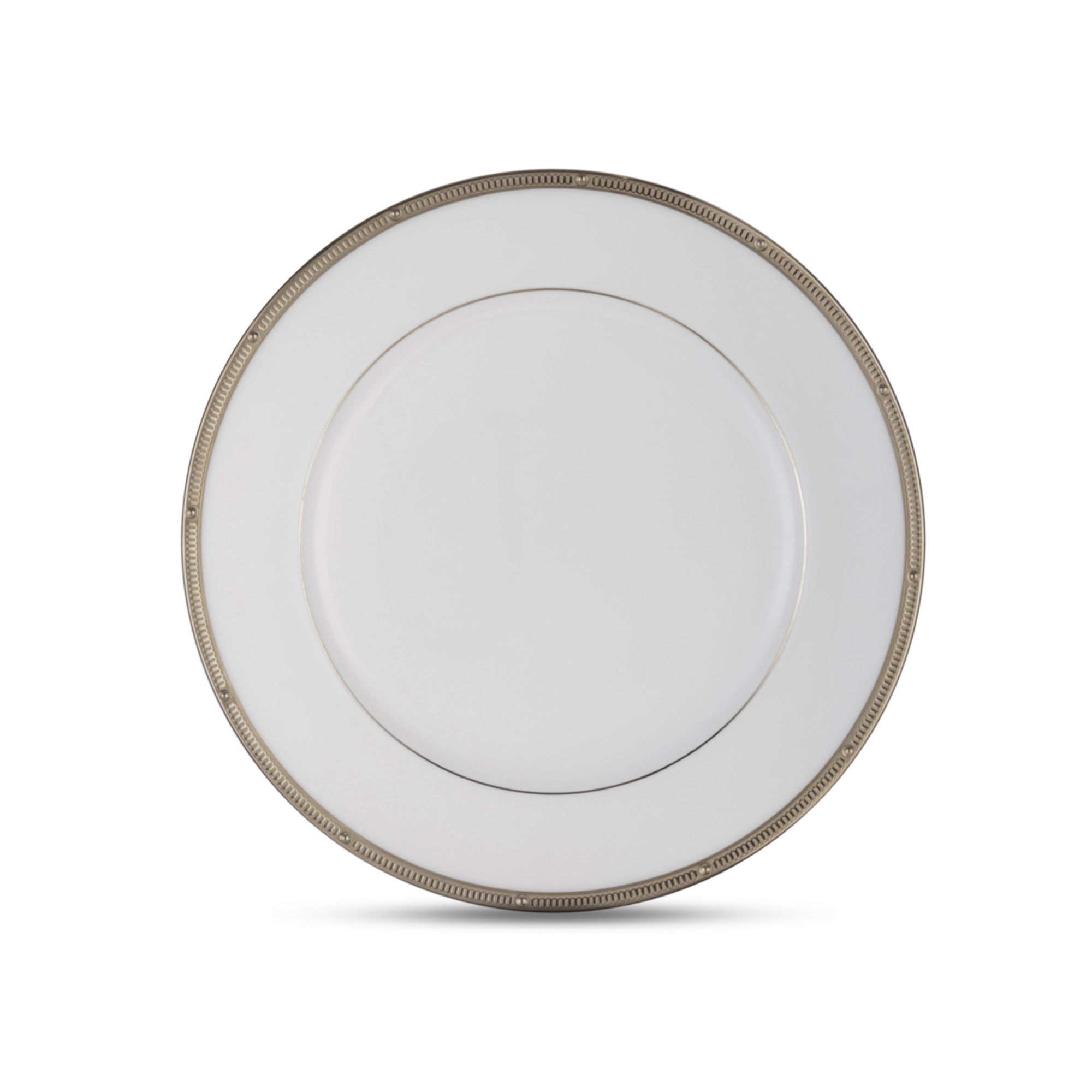 Đĩa tròn cỡ vừa Noritake Rochelle Platinum 21,2cm