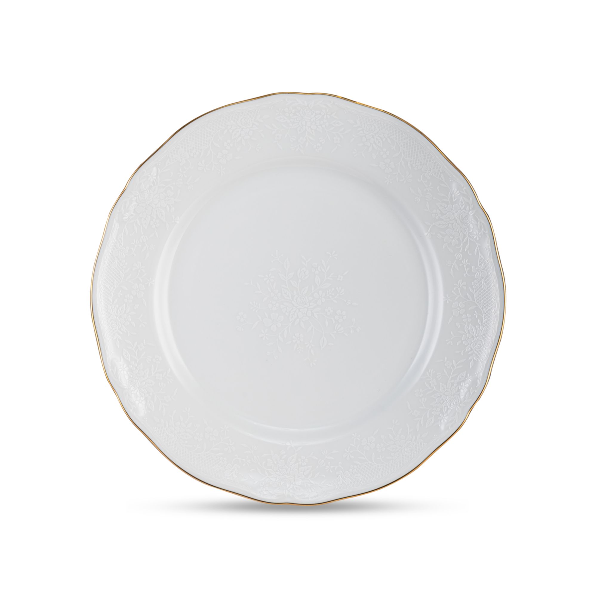 Đĩa tròn cỡ vừa Noritake Princess Bouquet Gold 21cm