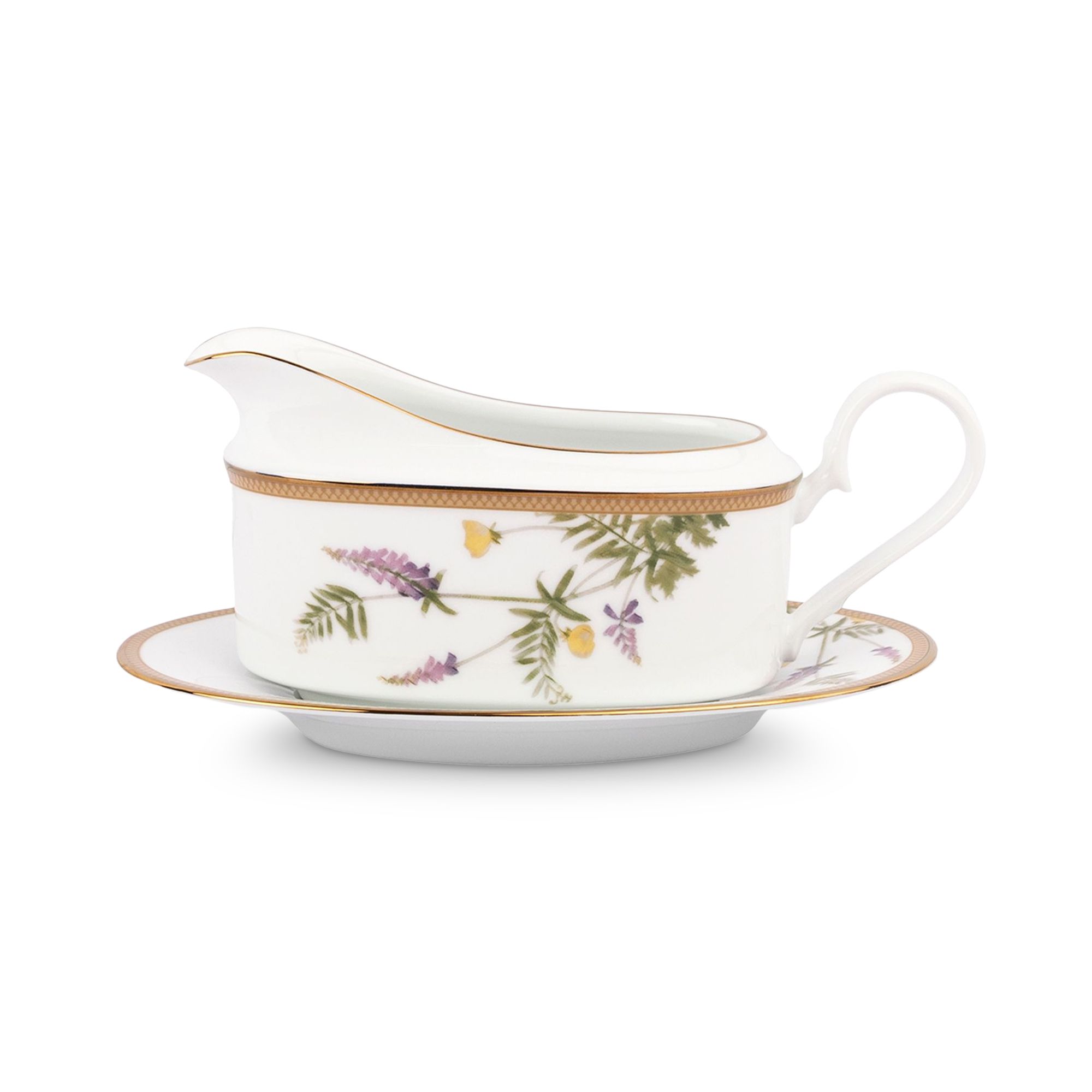 Bình đựng nước xốt kèm đĩa kê Noritake New Morning 500ml