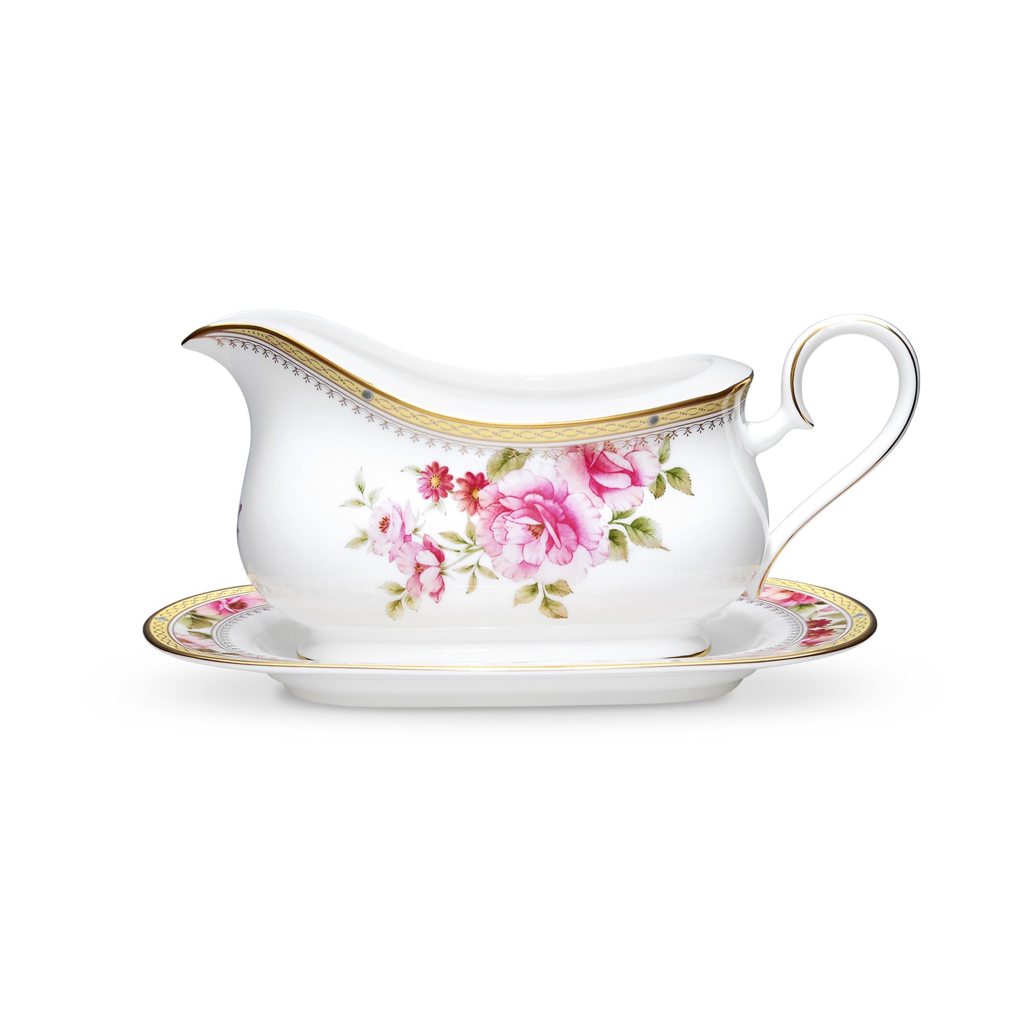 Bình đựng nước xốt kèm đĩa kê Noritake Hertford 630ml