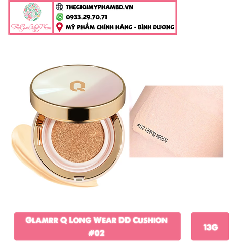 Phấn Nước Glamrr Q Long Wear DD Cushion #02