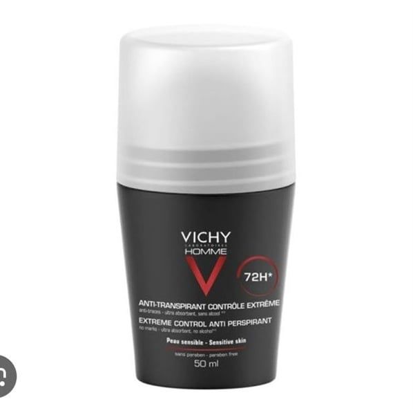 Lăn Khử Mùi, Kiềm Mồ Hôi Vichy Đen Không Mùi 50ml