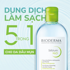 Tẩy Trang Bioderma 500ml Xanh (Mẫu Mới)