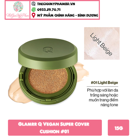 Phấn Nước Glamrr Q Vegan Super Cover Cushion #01