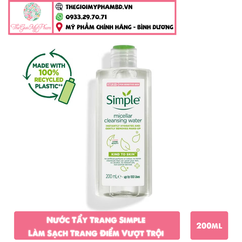 Tẩy Trang Simple Kind To Skin 200ml