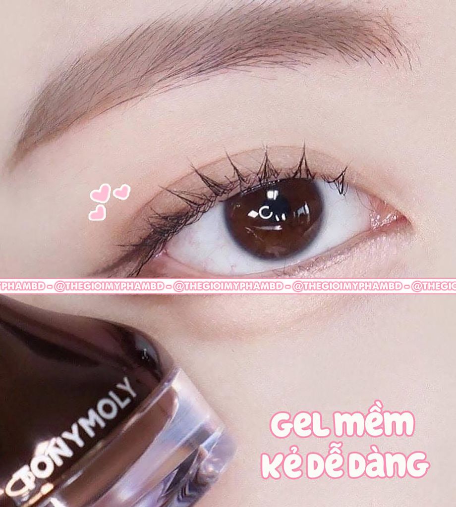 Kẻ Mắt Tony Moly Back Gel Eyeliner Long Brush #2 Brown