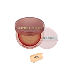 Phấn Nước Aprilskin Hero Cushion SPF50+/PA++++  12g Hộp Đỏ #21 Light Beige - Da trắng sáng.