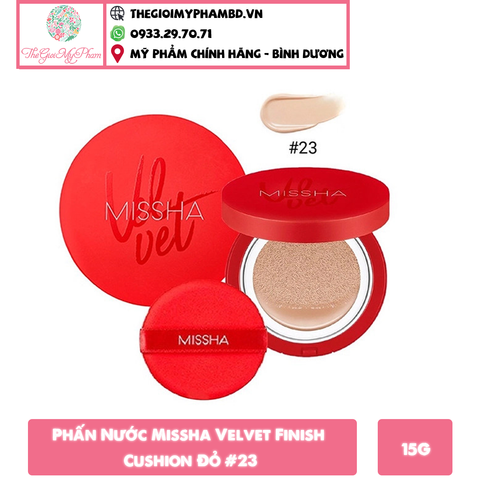 Cushion Missha Velvet Finish #23 (Đỏ)