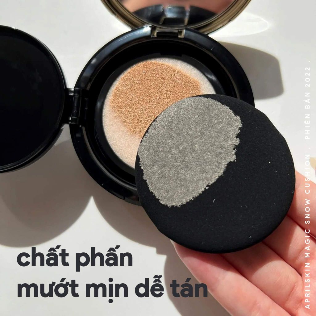 April Skin - Magic Snow Cushion Triple Cover Powder #21 (Kèm Lõi)