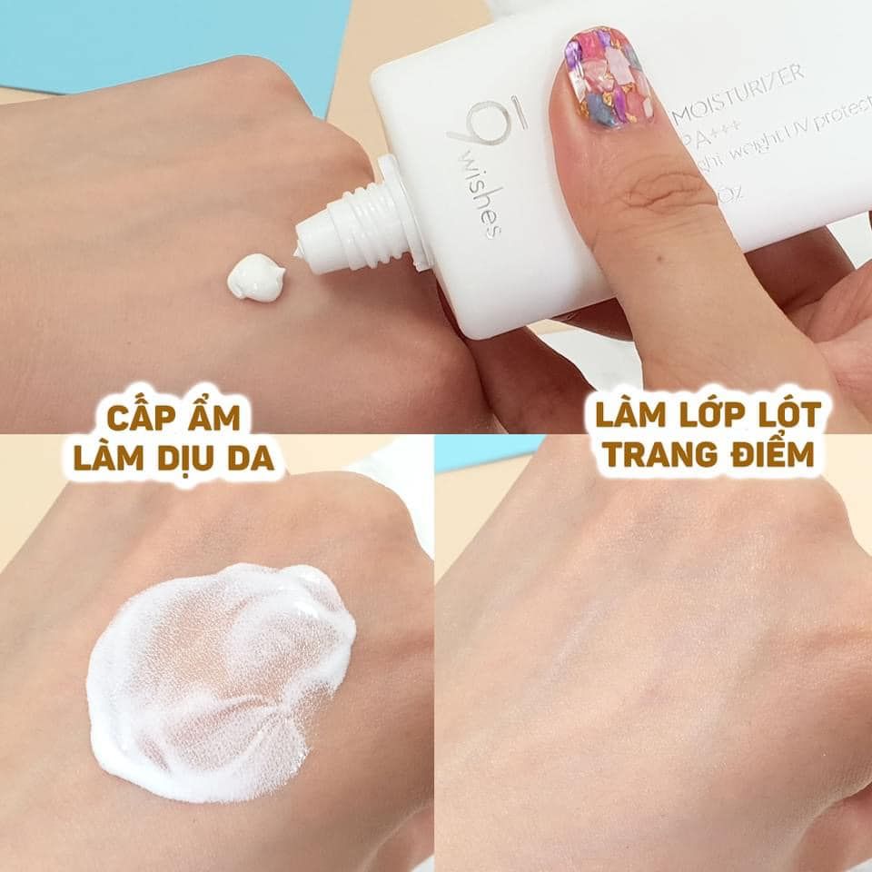 Kem Chống Nắng Cấp Ẩm 9 Wishes Sun Moisturizer SPF 50+ PA+++ 50ml