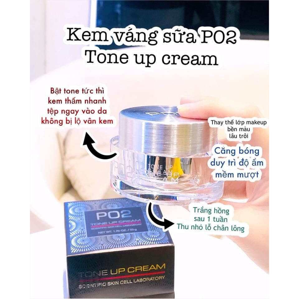 Kem Kích Trắng Váng Sữa Oroche Po2 Tone Up Cream 50g