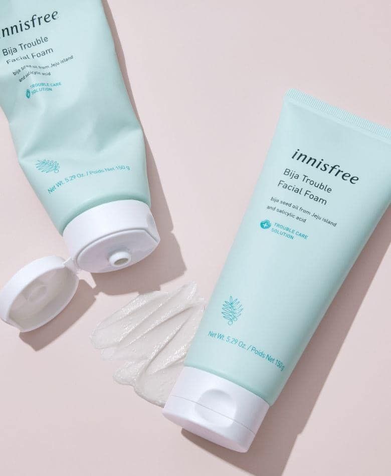 Sữa Rửa Mặt Innisfree Bija Trouble Facial Foam Cho Da Mụn 150g