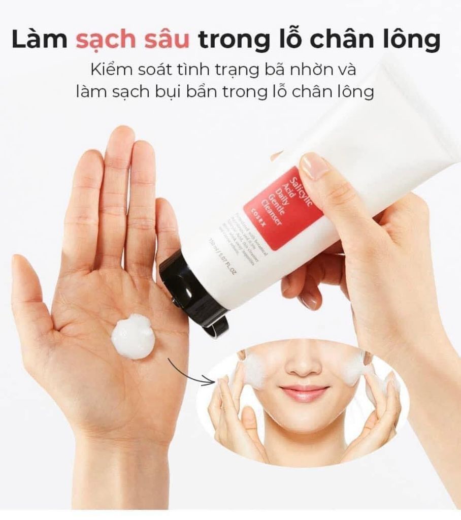 Sữa Rửa Mặt Dành Cho Da Mụn Cosrx Salicylic Acid Daily Gentle Cleanser 150ml