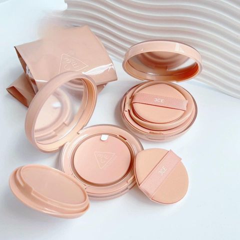 [KTD] Phấn Nước 3CE Soft Matte Fit Cushion SPF50+ PA+++  SPF 50+/PA++++ 15g #002 Soft Nude (Kèm lõi) - Da Trung Bình