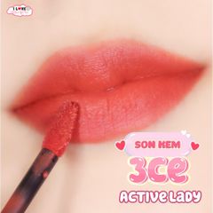 Son Kem 3CE Cloud Lip Tint #Active Lady (Ko tđ)