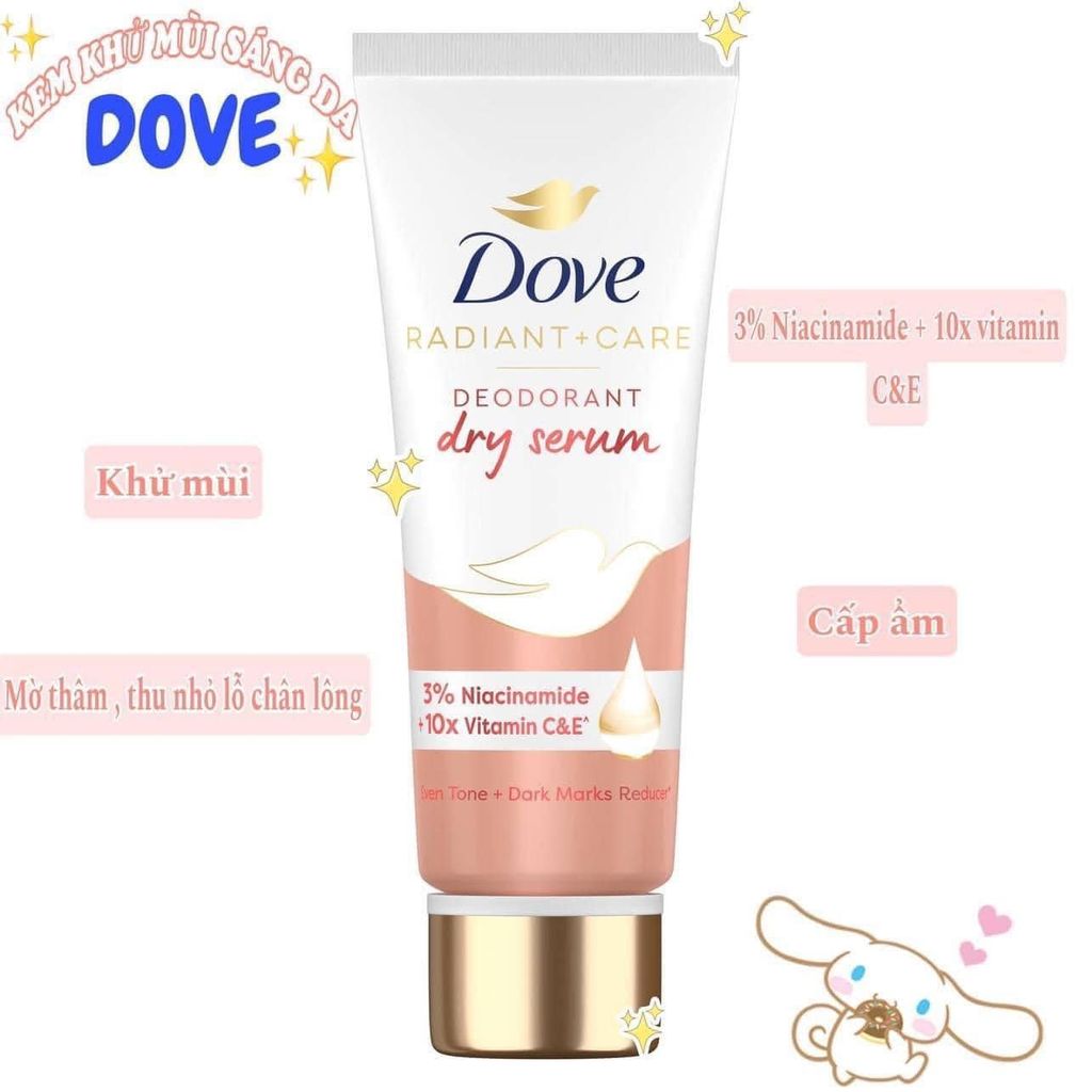 Serum Khử Mùi DOVE Mờ Thâm - Sáng Da 40ml + 10X Vitmain C&E