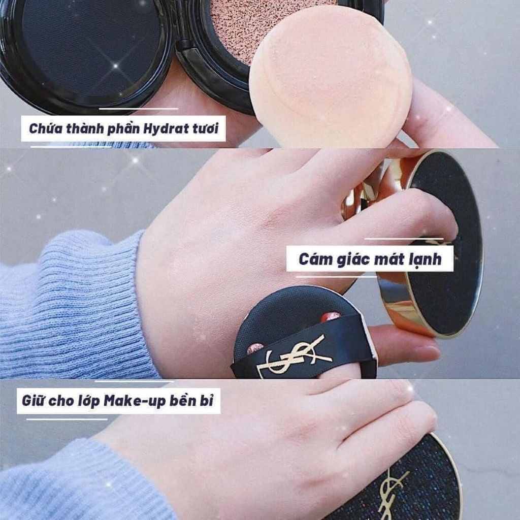 Phấn Nước Vỏ Da Đen Bóng YSL Le Cushion Encre de Peau 14g