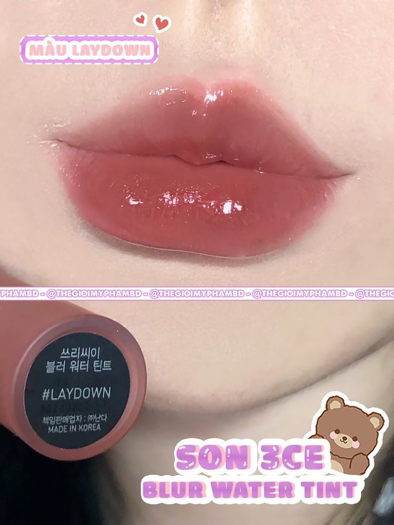 3CE - Son 3CE Blur Water Tint #Laydown