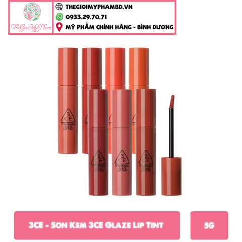 3CE - Son Kem 3CE Glaze Lip Tint 5g #Any Better