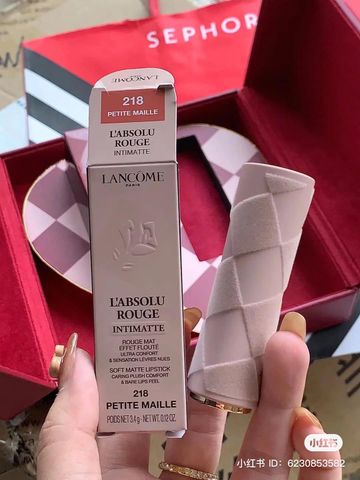 Son Thỏi Lancome Valentine L'absolu Rouge Intimatte #218 Petite Maille