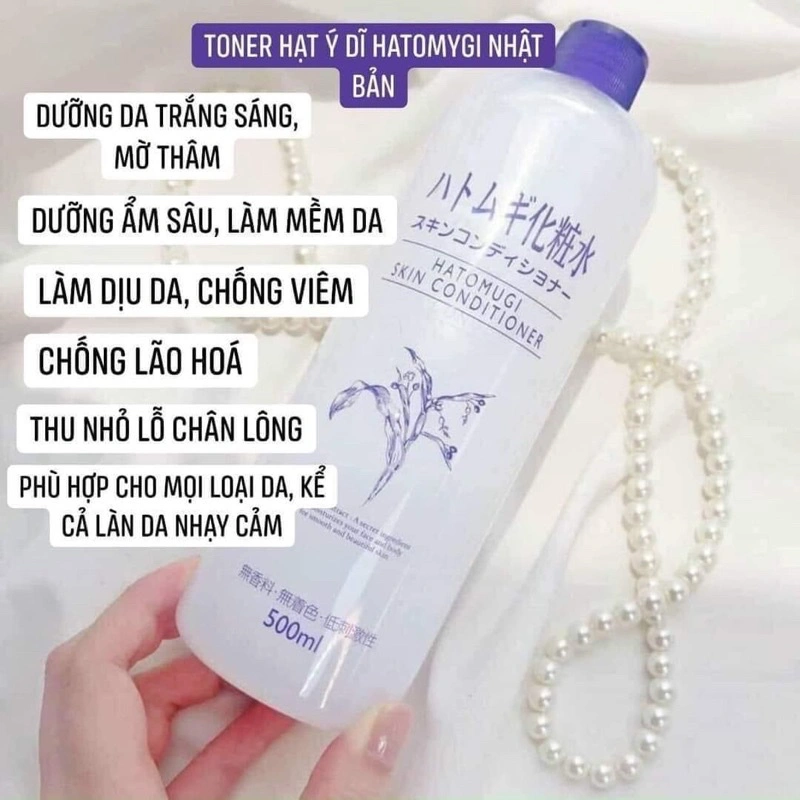 Nước Hoa Hồng Naturie Skin Conditioner Ý Dĩ 500ml