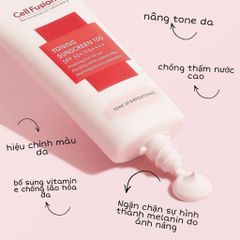 KCN Cell Fusion C Toning Sunscreen 100 50ml (Hồng)