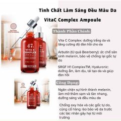 Tinh Chất Dưỡng Trắng Mờ Thâm Nám Histolab 47 Vita C Complex Ampoule Derma Science 50ml