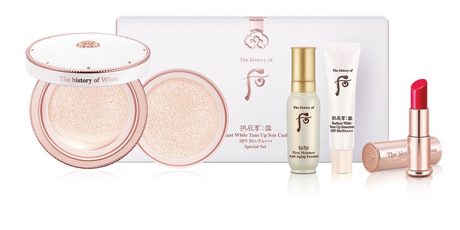 Set Whoo Radiant White Tone Up Sun Cushion Special Set (Kèm 1 Lõi + Sample) Ko Tđ