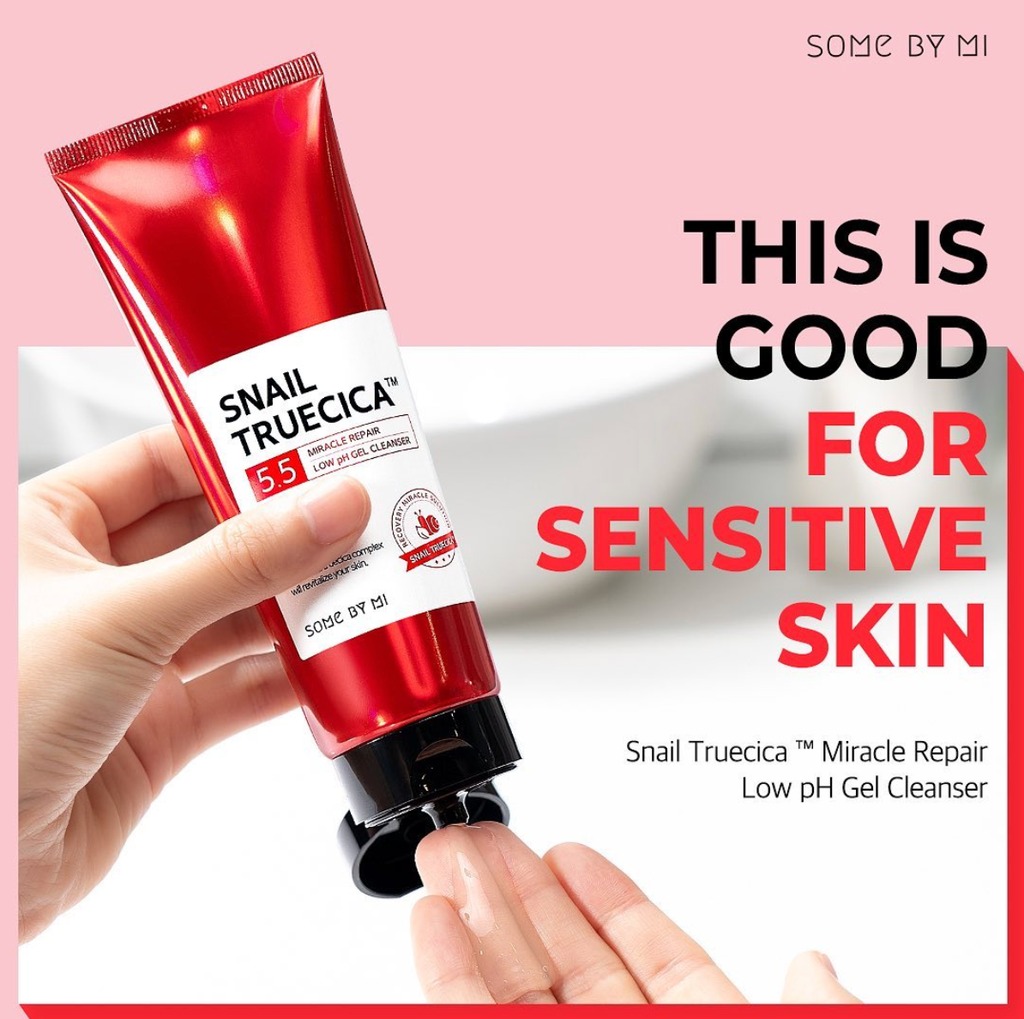 Sữa Rửa Mặt Hỗ Trợ Phục Hồi Da Some by Mi Snail Truecica Miracle Repair Low PH Gel Cleanser 100ml