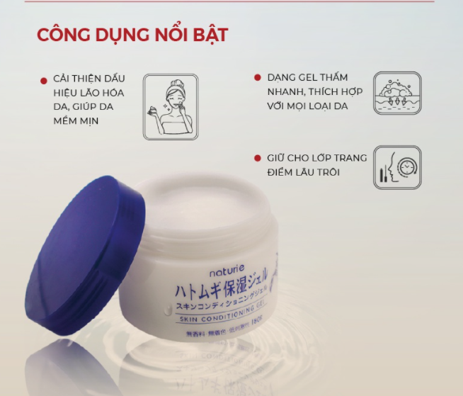 Gel Dưỡng Naturie Chiết Xuất Hạt Ý Dĩ 180g