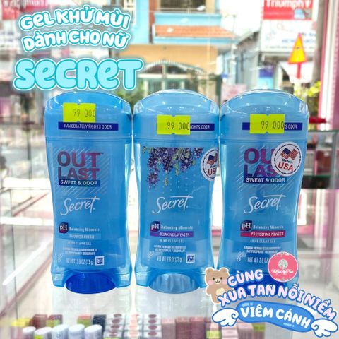 Thanh lăn Secret dạng gel 73g USA