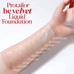 [Kèm Lõi+Túi] Phấn Nước Espoir Pro Tailor Be Velvet Cover Cushion SPF34 PA++#21 Ivory  - Da trung bình sáng