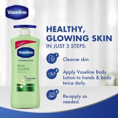 Dưỡng Thể Vaseline Intensive Care Aloe Soothe 725ml (Xanh)
