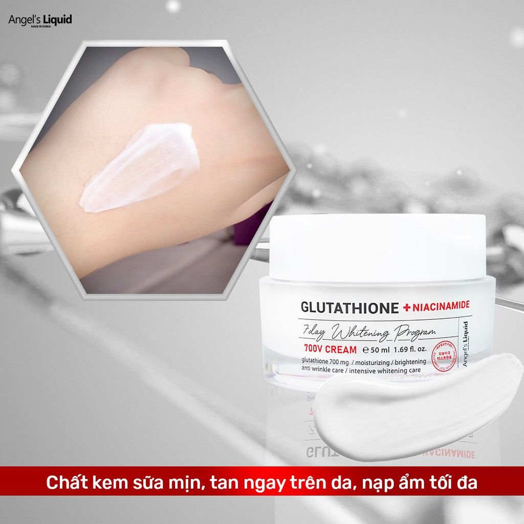 Angle's Liquid - Glutathione Niacinamine 700V Cream 50ml