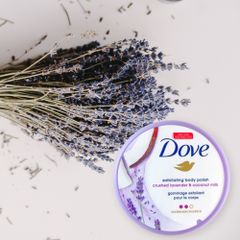 Kem Tẩy Da Chết Body DOVE 298g #Lavender&Sữa Dừa